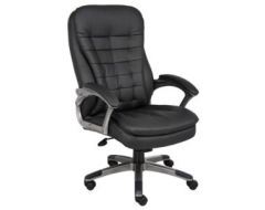 Boss #9331 black and pewter executive chair (special order)